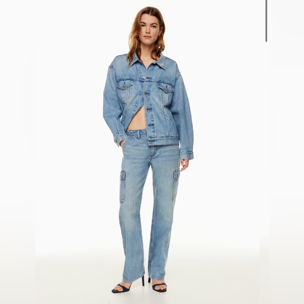 Denim‎ Forum The '90s Edie Lo-Rise Cargo Jean size 29